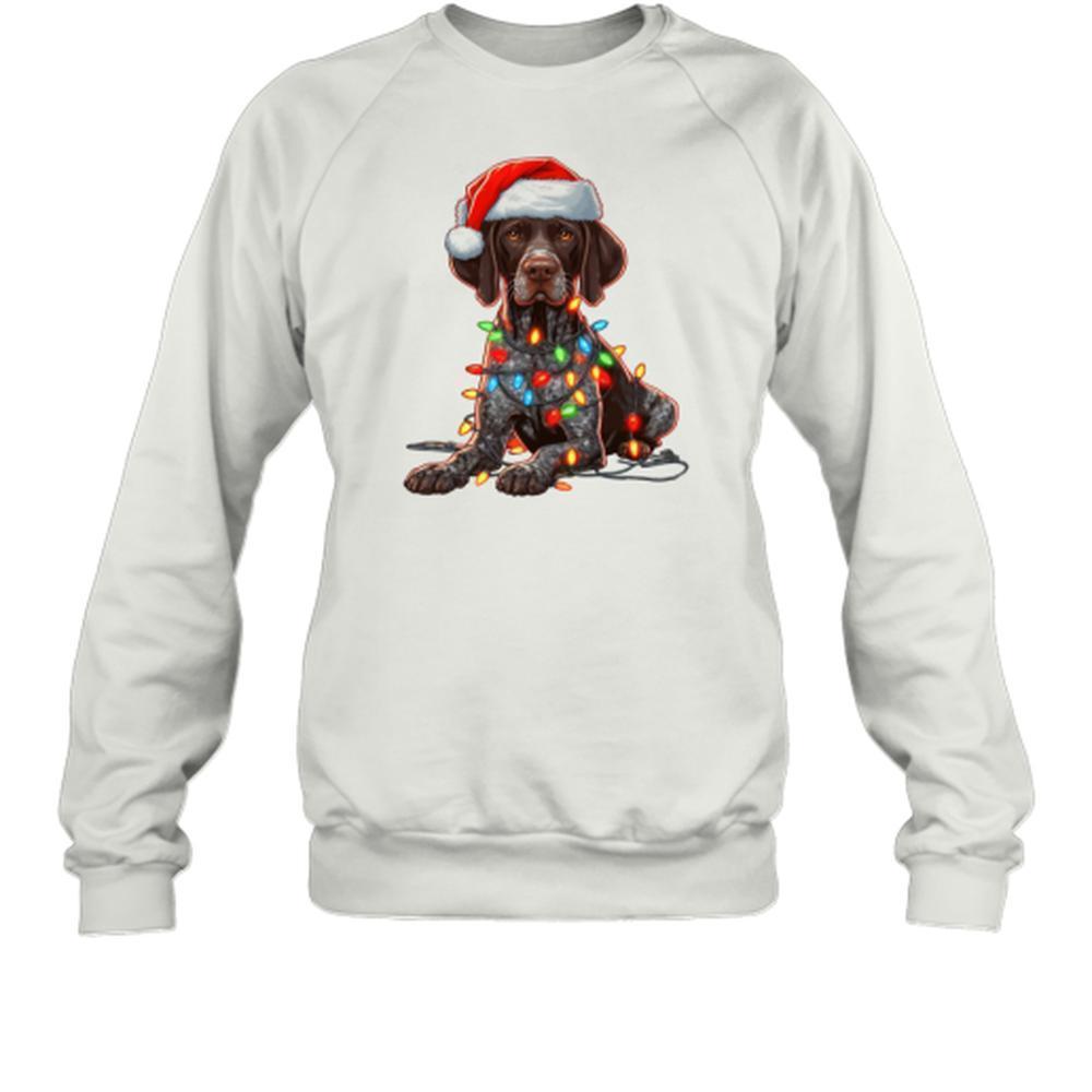 German Shorthaired Pointer Dog Christmas T-Shirt